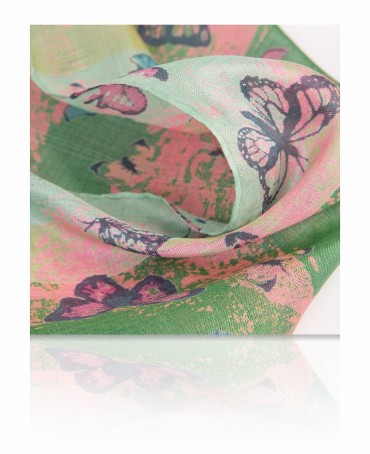 Палантин Женский SN-VINT.BUTFLY/TURQU